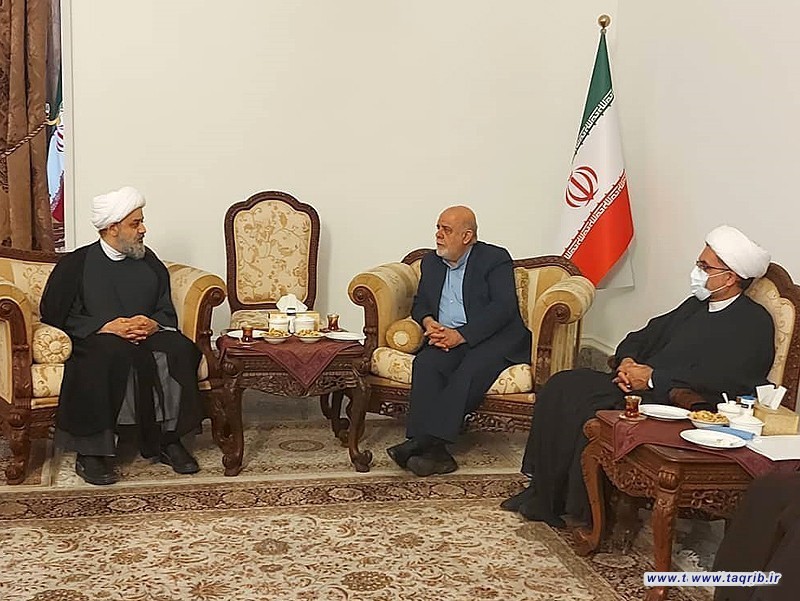 دیدار دبیرکل مجمع تقریب با آقای مسجدی سفیر جمهوری اسلامی ایران در عراق