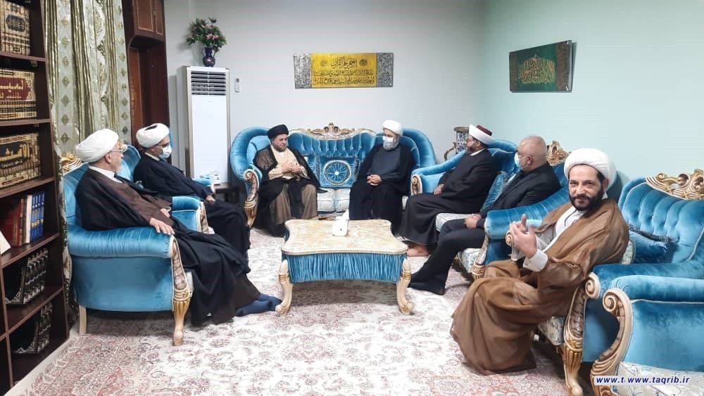 دیدار دبیرکل مجمع تقریب و شیخ علی العلاق نماینده سابق پارلمان عراق و رئیس مجمع وحدت