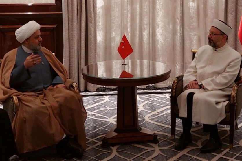 دیدار دبیرکل مجمع تقریب با رئیس سازمان امور دینی ترکیه