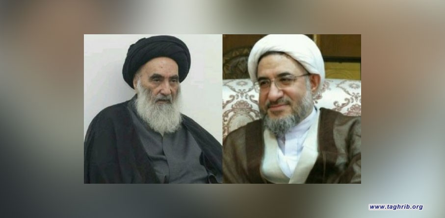 السيد السيستاني عند استقباله الشيخ الاراكي : ارادوها حربا مذهبية في العراق ففشلوا