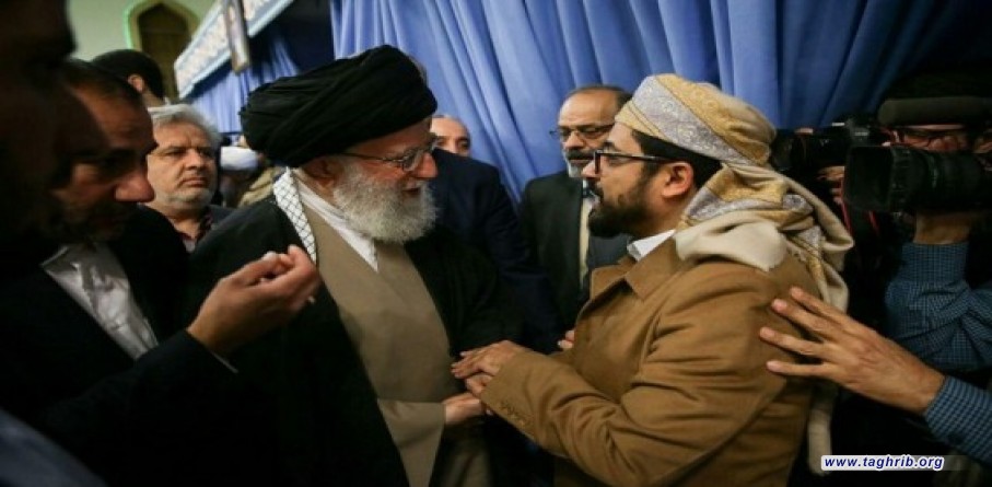 الامام الخامنئي يرحب برئيس الوفد اليمني في مؤتمر الوحدة الاسلامية ال32