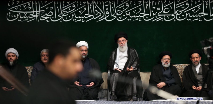بمشارکة قائد الثورة الإسلامية المعظم في حسينية الامام الخميني (رض): إقامة مراسم العزاء بمناسبة أربعينية الإمام الحسين عليه السلام