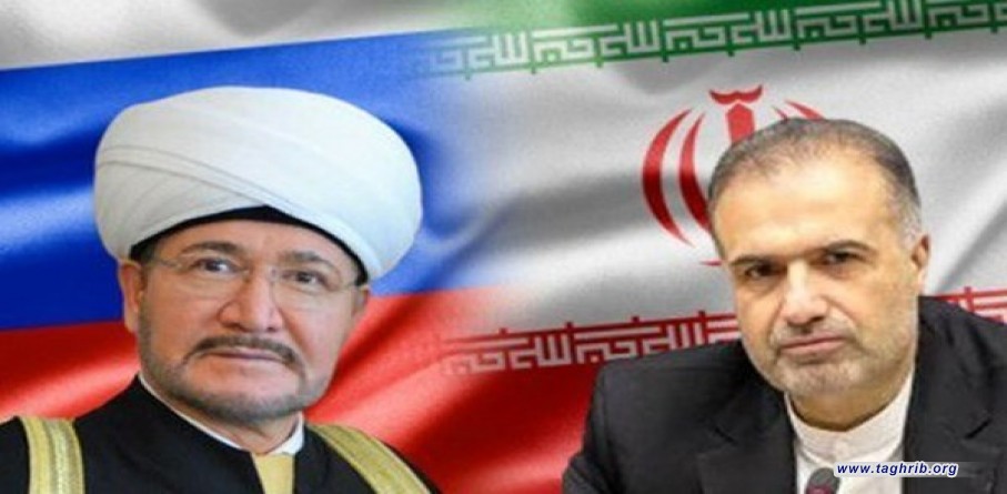 في اتصال هاتفي مع السفير الايراني رئيس مجلس المفتين في روسيا يشيد بجهود التقريبية للفقيد العلامة التسخيري