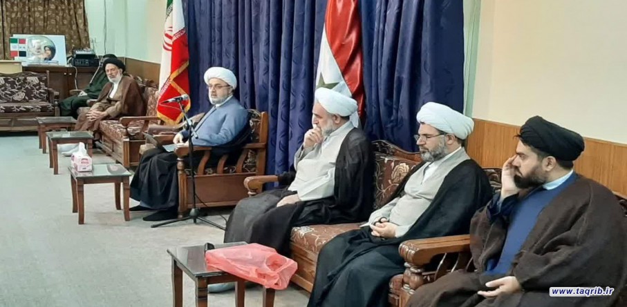 دیدار دکتر شهریاری با جمعی از طلاب کشورهای اسلامی مقیم سوریه