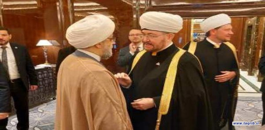 حجة الاسلام شهرياري يلتقي رئيس الادارة الدينية للمسلمين الروس