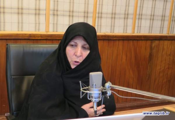 استاذة جامعية ايرانية :یجب علی کل المسلمین الإهتمام بالتعاون المشترك لصیانة القیم المشترکة