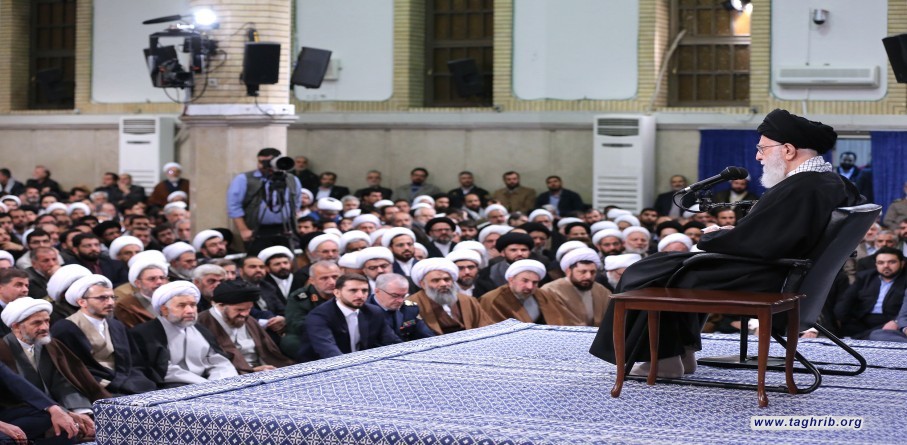 لقاء حشد من أهالي مدينة قم بالإمام الخامنئي / 9 يناير 2019 م