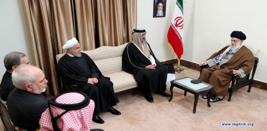 لقاء أمير دولة قطر الشيخ تميم بن حمد بن خليفة آل ثاني بالإمام الخامنئي