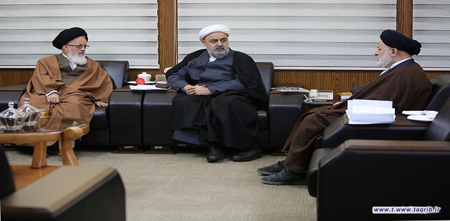 لقاء ممثل قائدة الثورة الاسلامية في العراق مع الأمين العام للمجمع العالمي للتقريب بين المذاهب الاسلامية