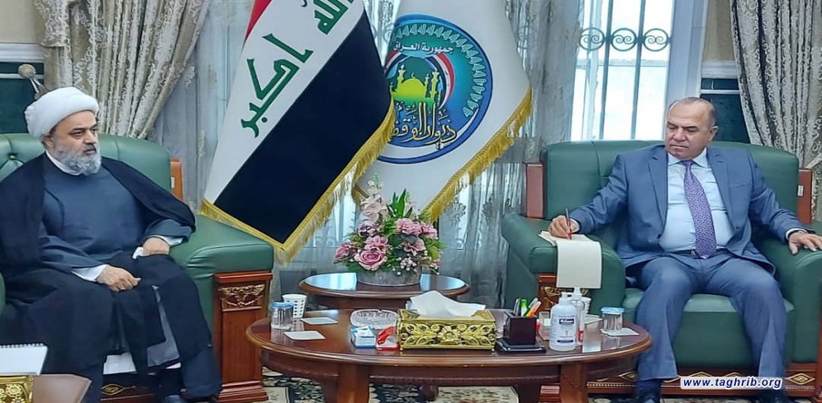 الدكتور "حميد شهرياري" يلتقي رئيس ديوان الوقف السني الدكتور سعد كمبش