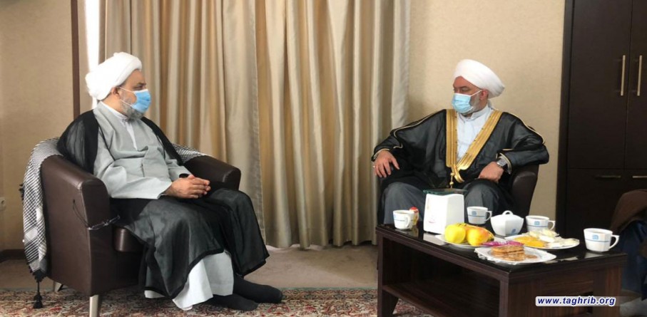 لقاء الأمين العام الدكتور شهرياري مع الشيخ خالد الملا رئيس تجمع علماء العراق