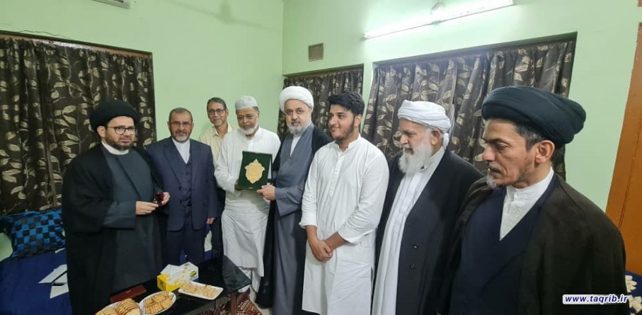 لقاء الأمين العام  للمجمع العالمي للتقريب بين المذاهب الاسلامية ورئيس المجلس الأعلى مع مرشود علي قادري متولي خانقاه قادري في بولبور