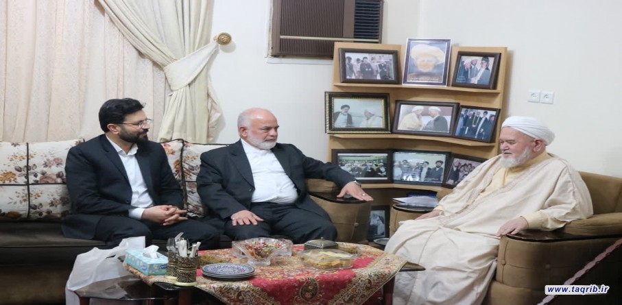 لقاء معاون الشؤون الايرانية للمجمع العالمي للتقريب بين المذاهب الاسلامية مع امام جمعة مدينة أق قلا آخوند عبد الرزاق رهبر