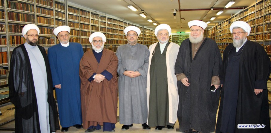 زيارة وفدا من تجمع العلماء المسلمين في لبنان الى مكتبة آية الله العظمى المرعشي النجفي (ره) في قم المقدسة
