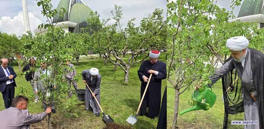الامين العام للمجمع التقريب الدكتور شهرياري يغرس شتلات التعاطف بالمركز الإسلامي في زغر ب