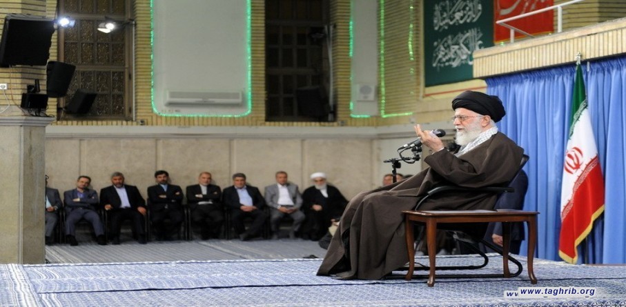لقاء العمال مع قائد الثورة الاسلامية سماحة آية الله العظمى الخامني دام ظله