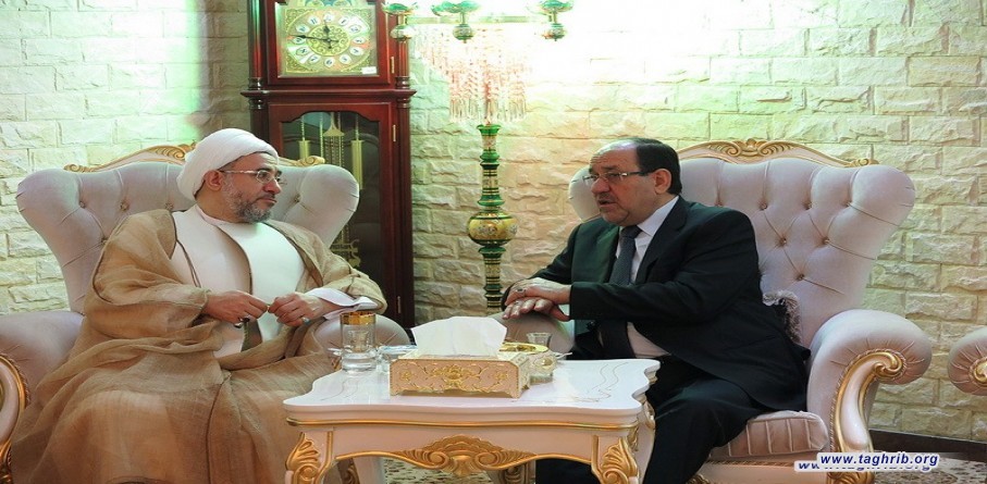 لقاء آية الله الشيخ محسن الأراكي مع الاستاذ نوري المالكي / العراق