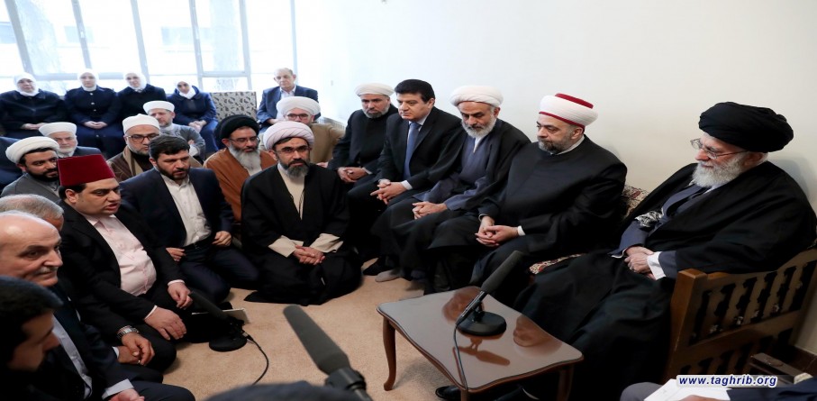 لقاء وزير الأوقاف السوري والوفد المرافق بالإمام الخامنئي